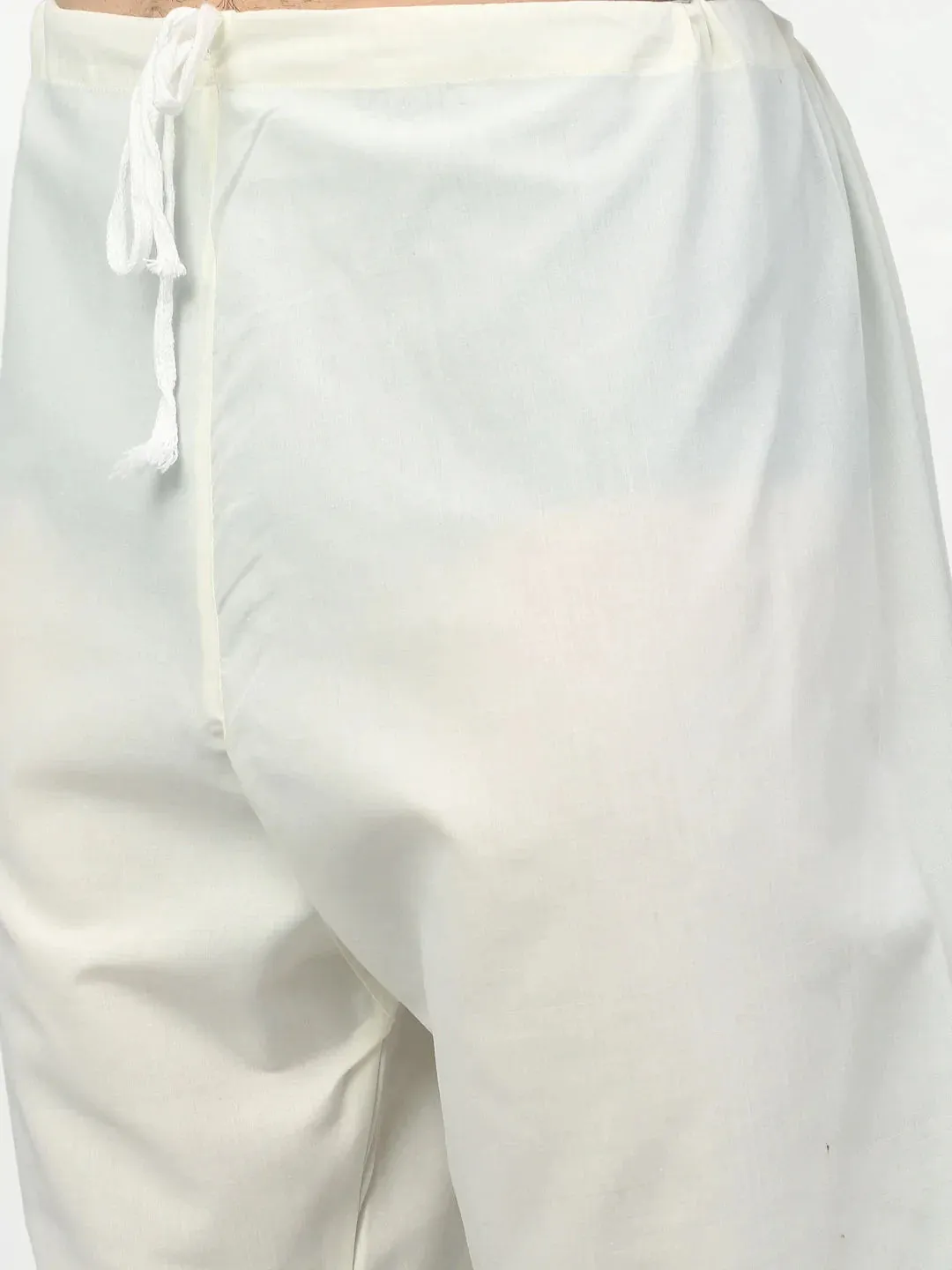 Men Pink Chikankari Kurta With Churidar