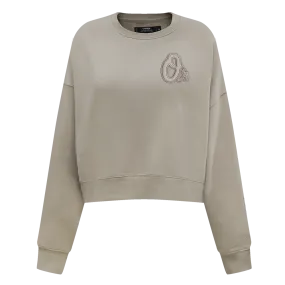 MLB BALTIMORE ORIOLES NEUTRAL WOMEN'S CREWNECK (TAUPE)