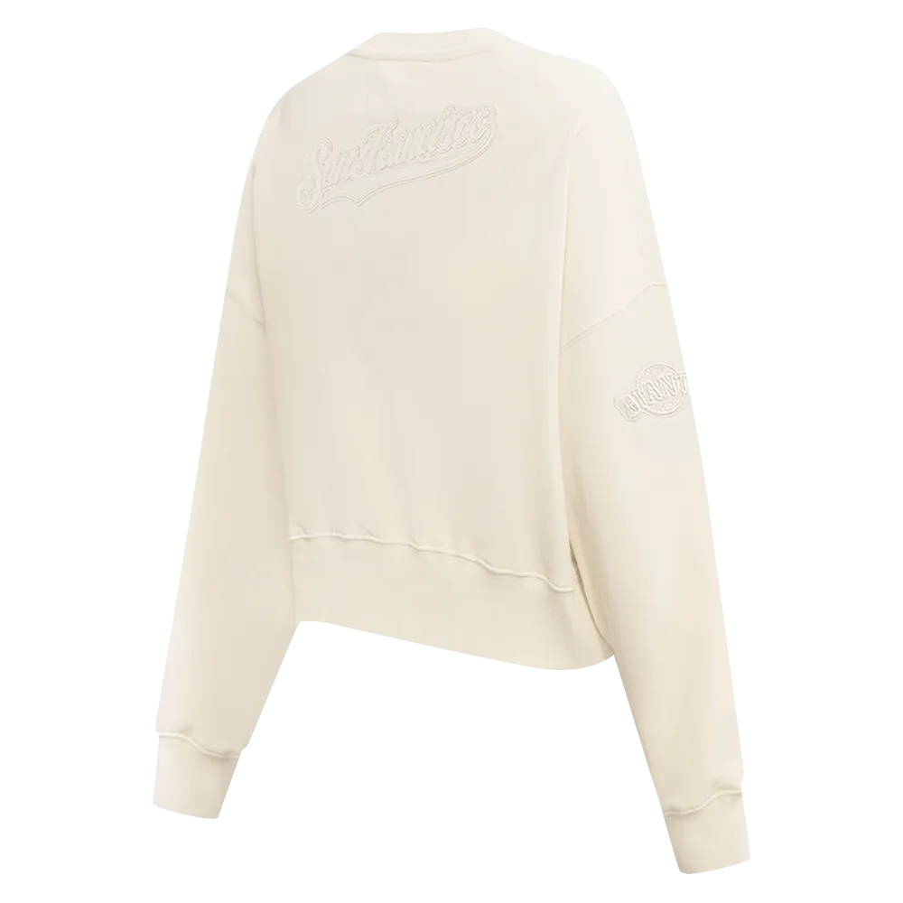 MLB SAN FRANCISCO GIANTS NEUTRAL WOMEN'S CREWNECK (EGGSHELL)