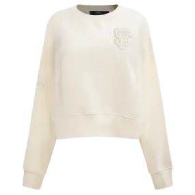 MLB SAN FRANCISCO GIANTS NEUTRAL WOMEN'S CREWNECK (EGGSHELL)