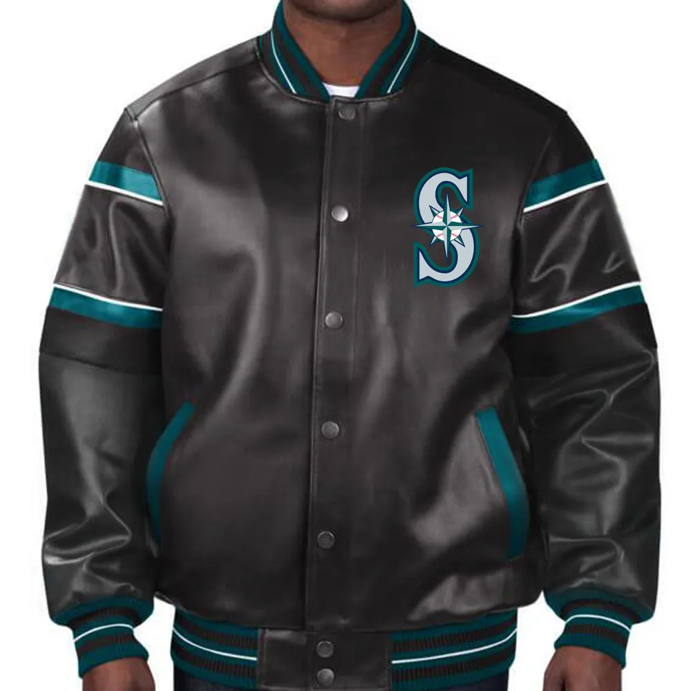 MLB Seattle Mariners Leather Jacket