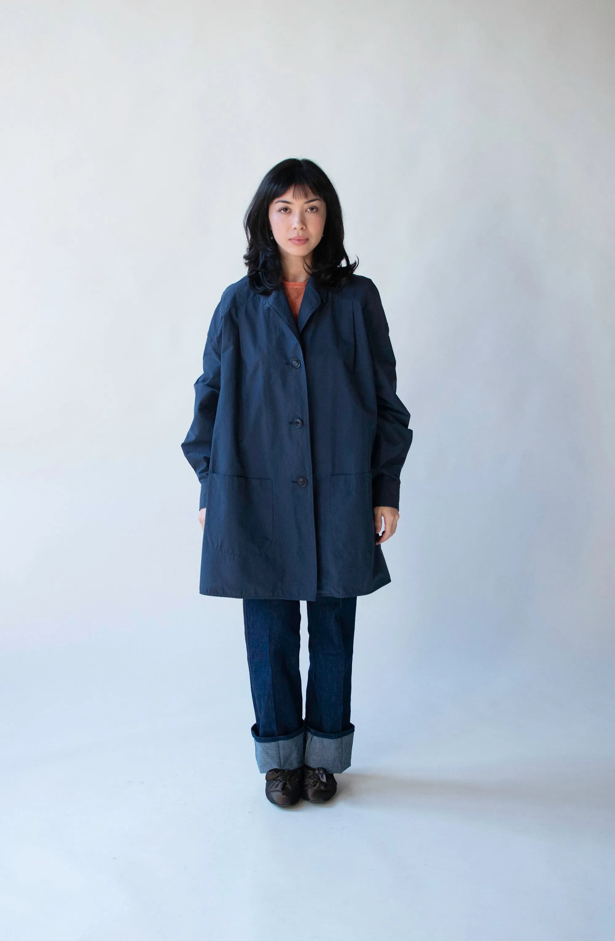 Navy Wind Coat | Fendi