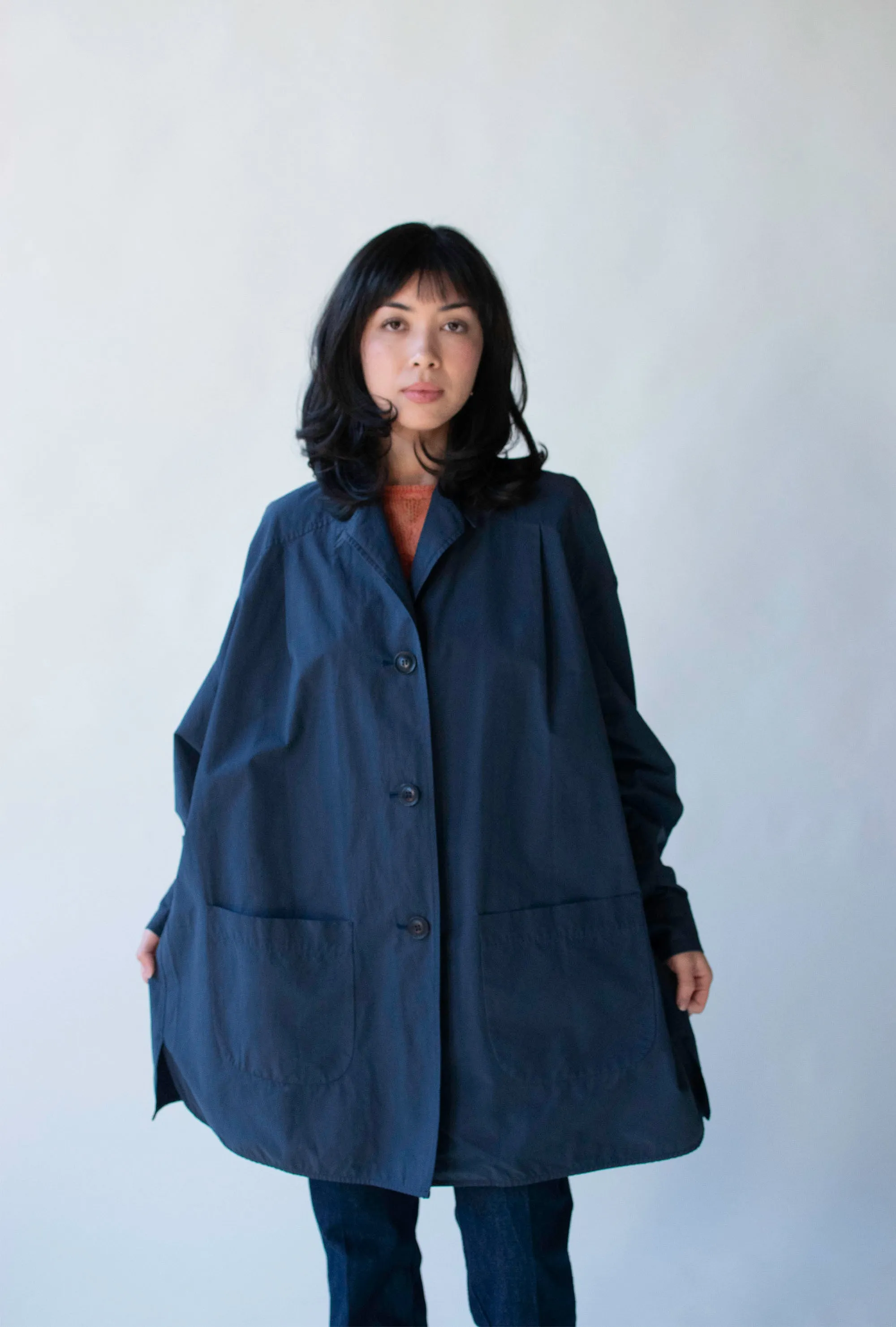 Navy Wind Coat | Fendi