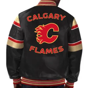 NHL Calgary Flames Leather Jacket by TJS