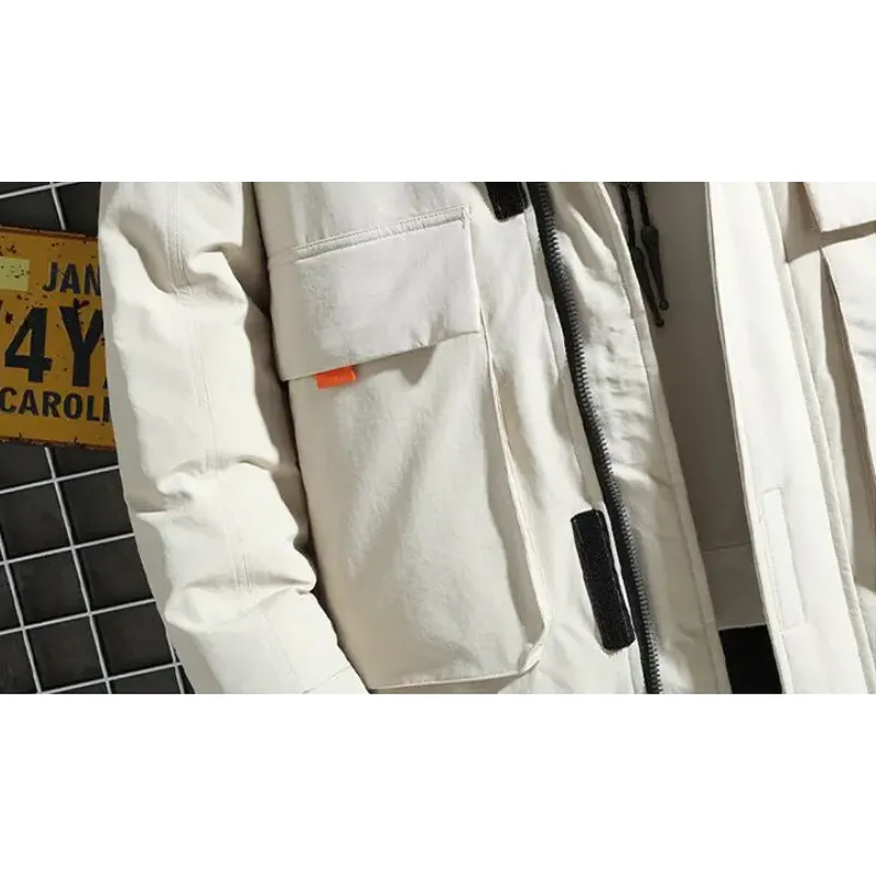 Norhehr - Parka Winterjas Heren – Lang Model met Capuchon en Meerdere Zakken