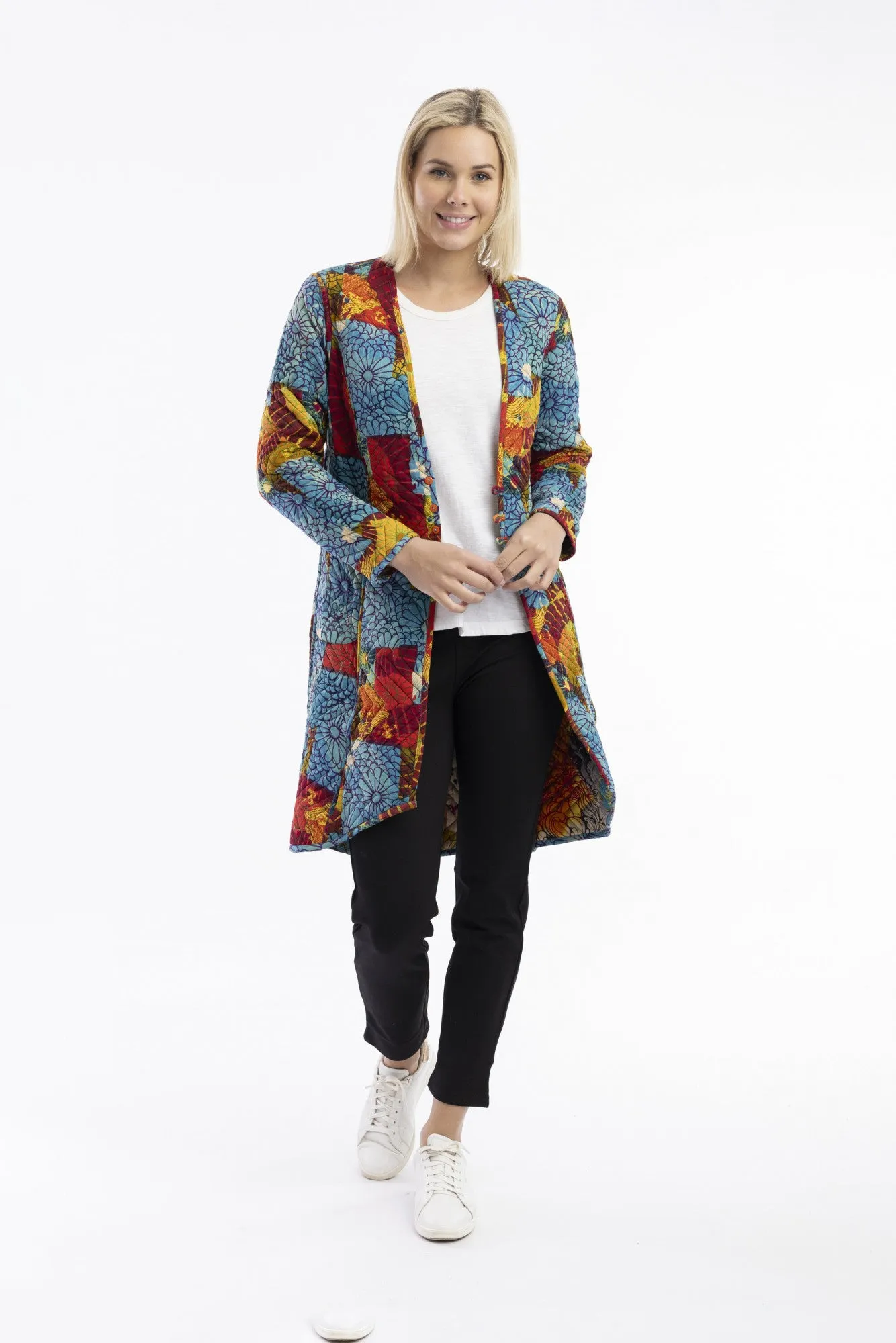 Orientique - Quilted Reversible Coat - Billie Jean
