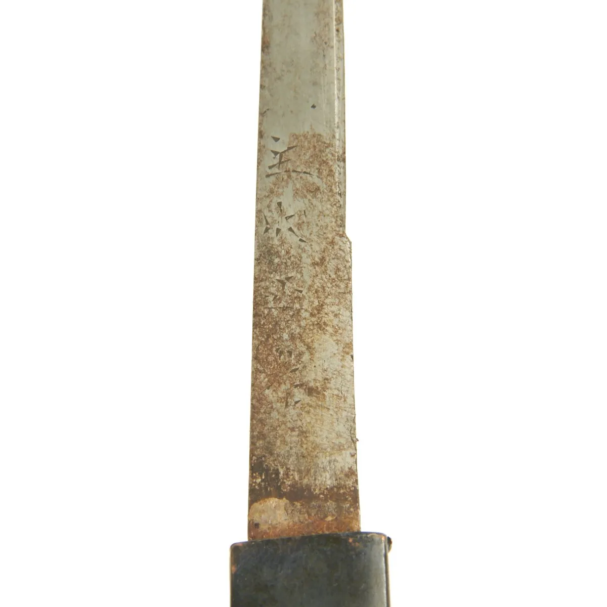 Original Japanese Ancient Wakizashi Sword by TOMOYUKI with Kogatana Knife in Lacquered Scabbard - Signed Blades