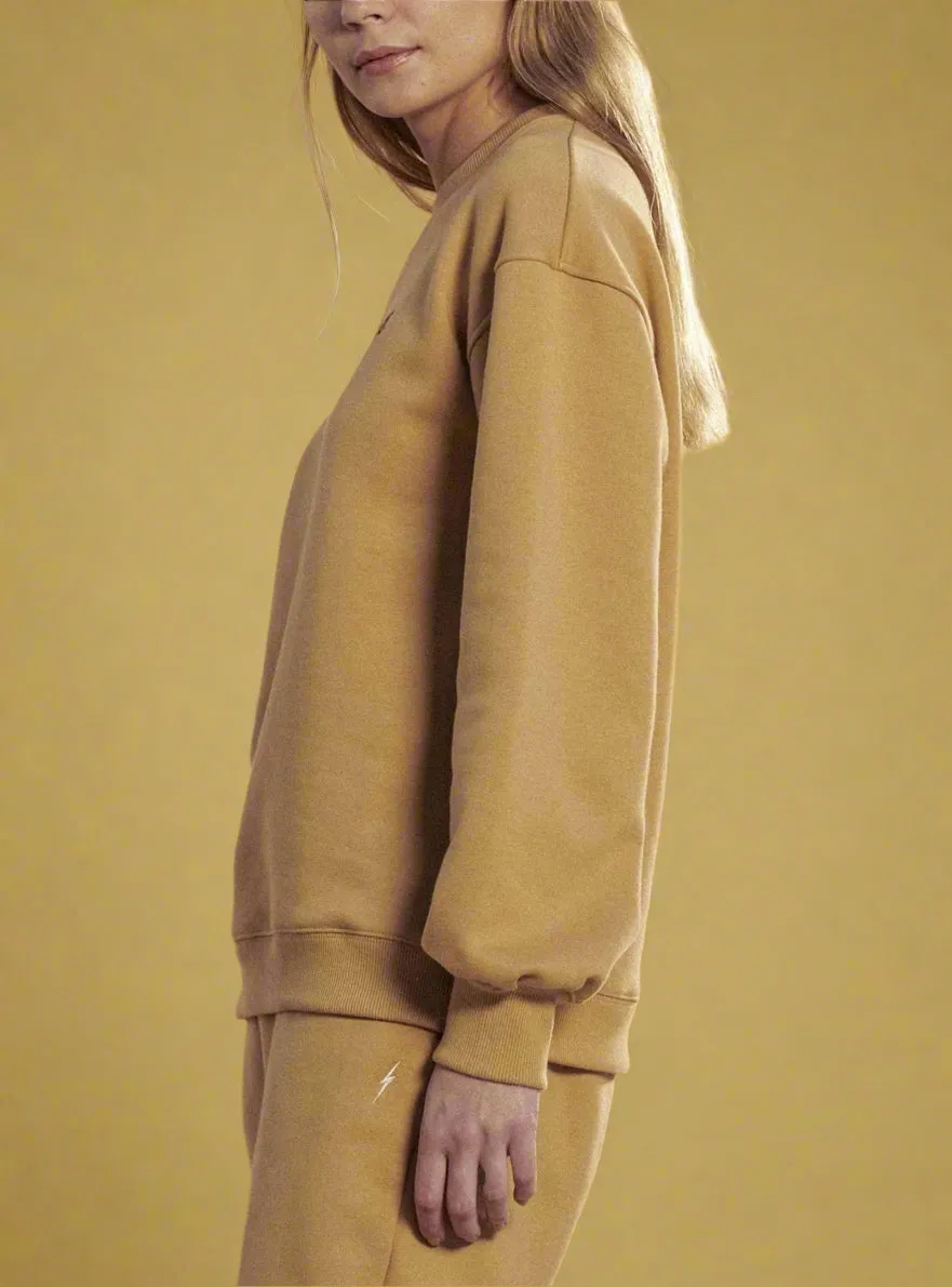 OVERSIZED FIT SWEATSHIRT WITH FRONT PRINT