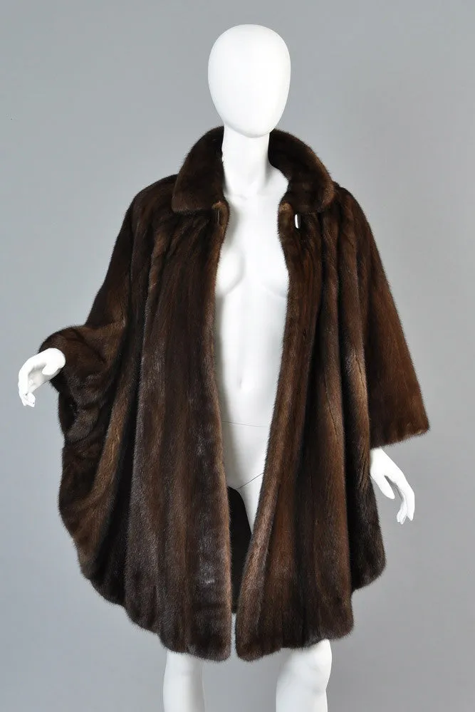 Pierre Balmain Scalloped Mink Fur Cape