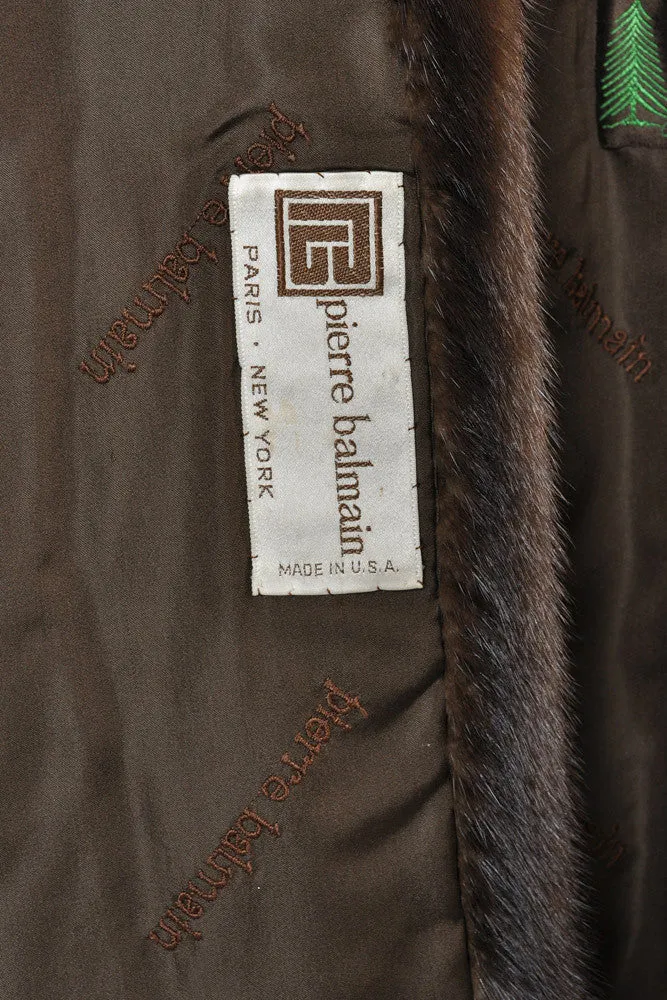 Pierre Balmain Scalloped Mink Fur Cape
