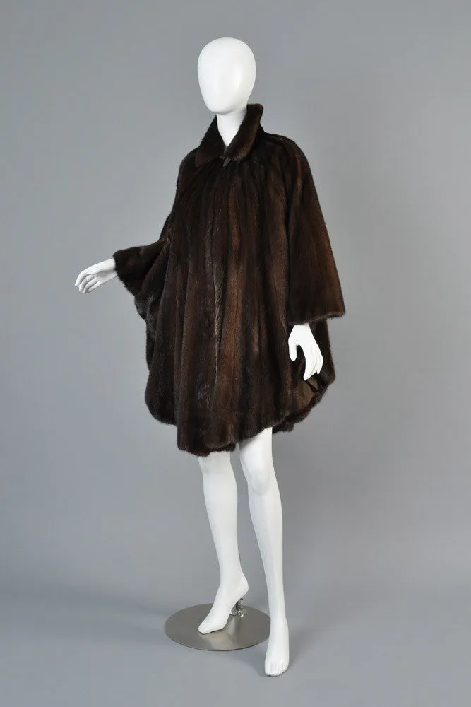 Pierre Balmain Scalloped Mink Fur Cape