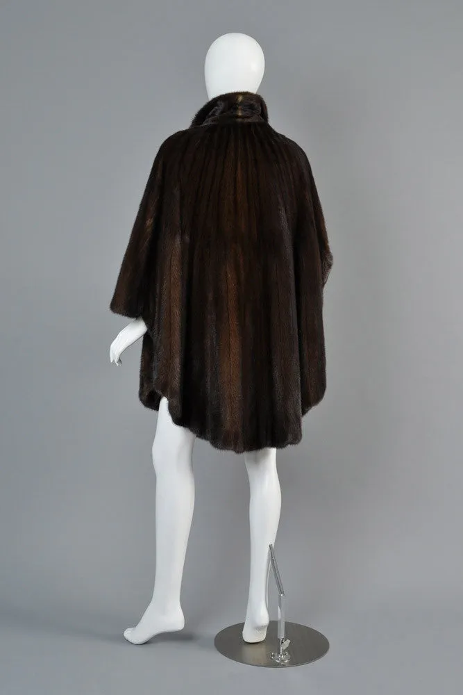 Pierre Balmain Scalloped Mink Fur Cape