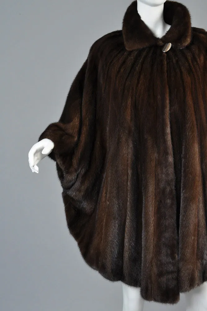 Pierre Balmain Scalloped Mink Fur Cape