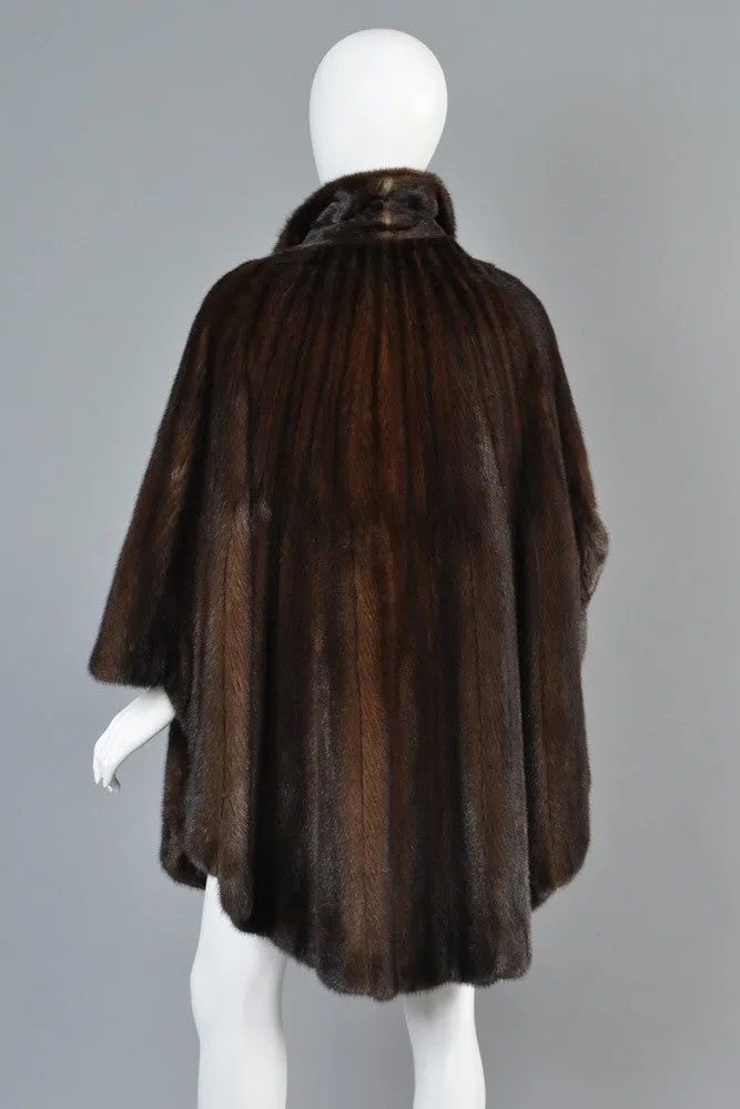 Pierre Balmain Scalloped Mink Fur Cape