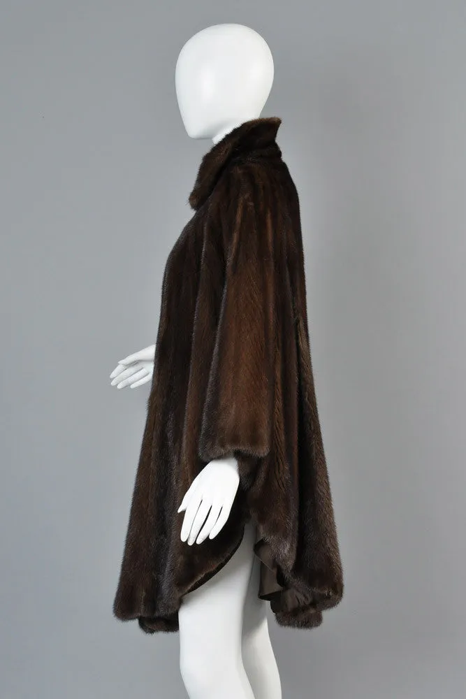 Pierre Balmain Scalloped Mink Fur Cape