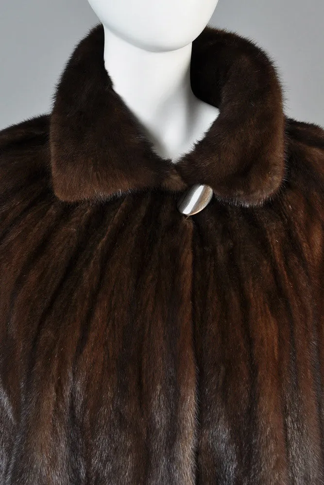 Pierre Balmain Scalloped Mink Fur Cape