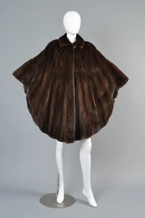 Pierre Balmain Scalloped Mink Fur Cape