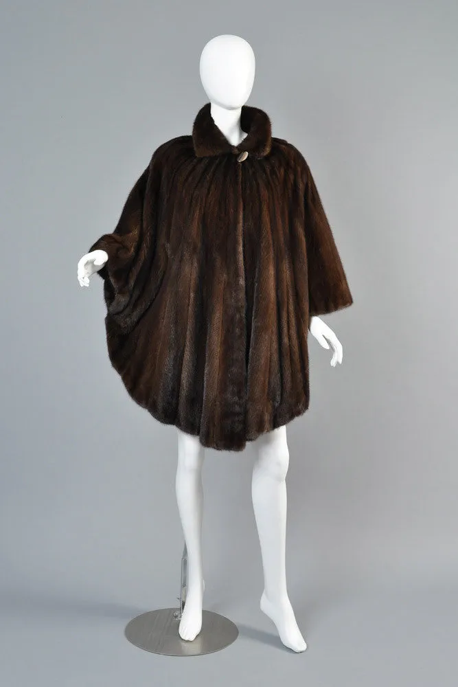 Pierre Balmain Scalloped Mink Fur Cape