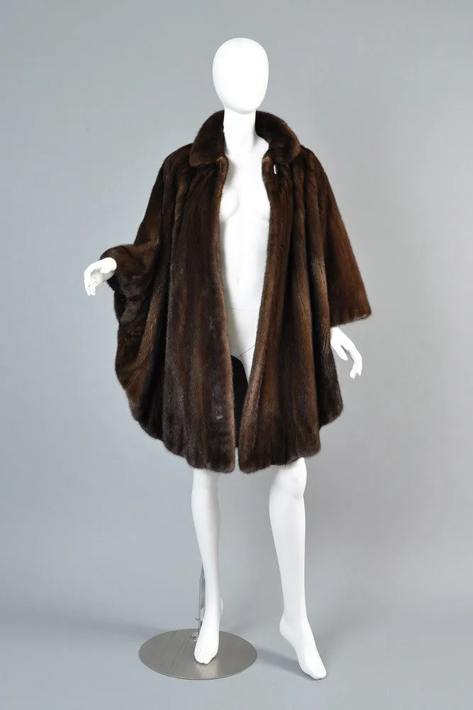 Pierre Balmain Scalloped Mink Fur Cape