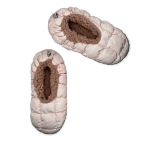 Pink Quilted Fuzzy Babba Slipper Sock
