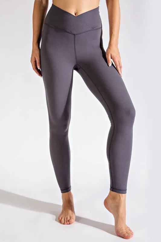 Rae Mode Butter Soft Plus Size V Waist Full Length Leggings
