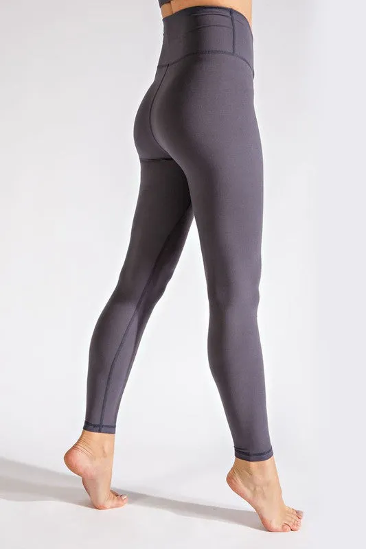 Rae Mode Butter Soft Plus Size V Waist Full Length Leggings