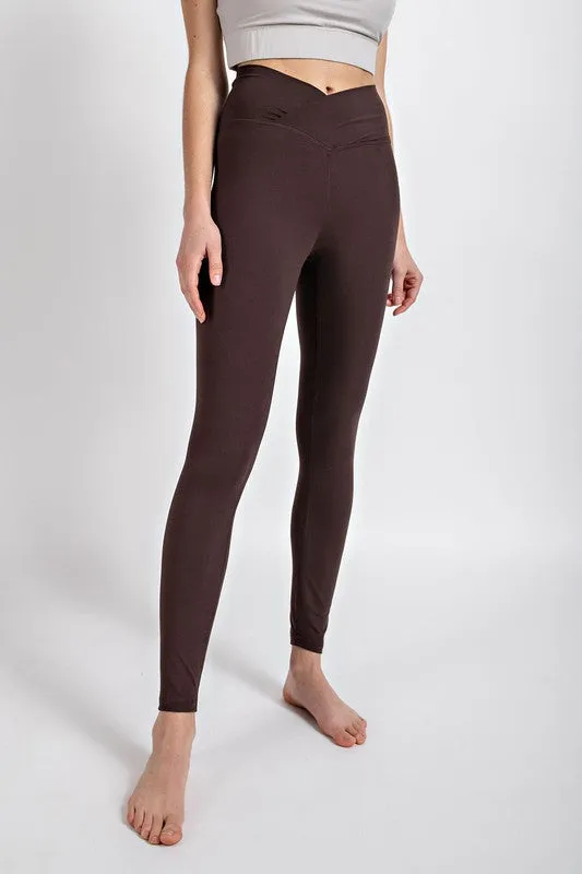 Rae Mode Butter Soft Plus Size V Waist Full Length Leggings