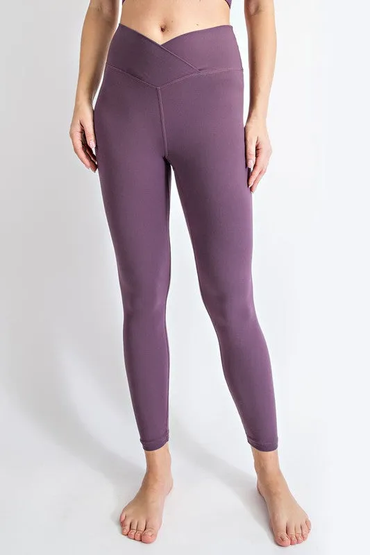 Rae Mode Butter Soft Plus Size V Waist Full Length Leggings