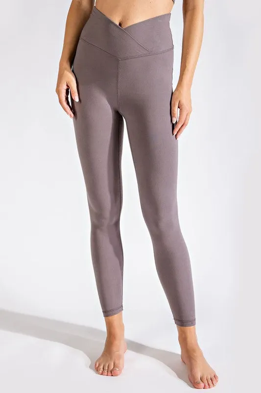 Rae Mode Butter Soft Plus Size V Waist Full Length Leggings