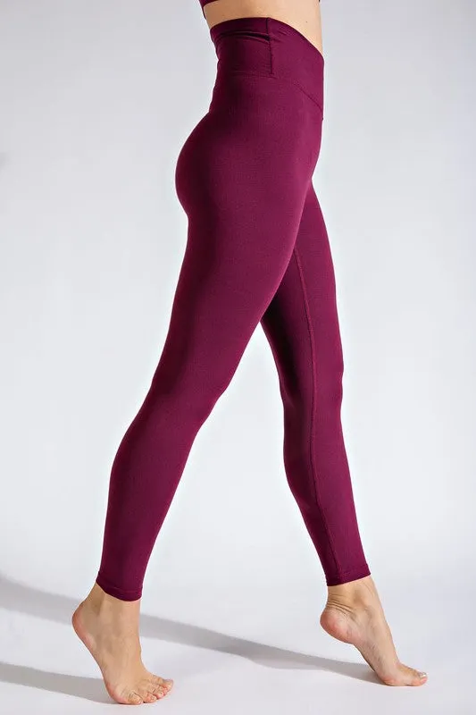 Rae Mode Butter Soft Plus Size V Waist Full Length Leggings