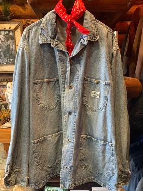 Rare Vintage Lee Dungarees Chore Jacket W 1940s Style Donut Buttons, XXL