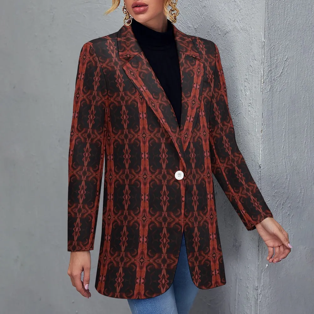 Red And Black Designer Casual Suit Jacket