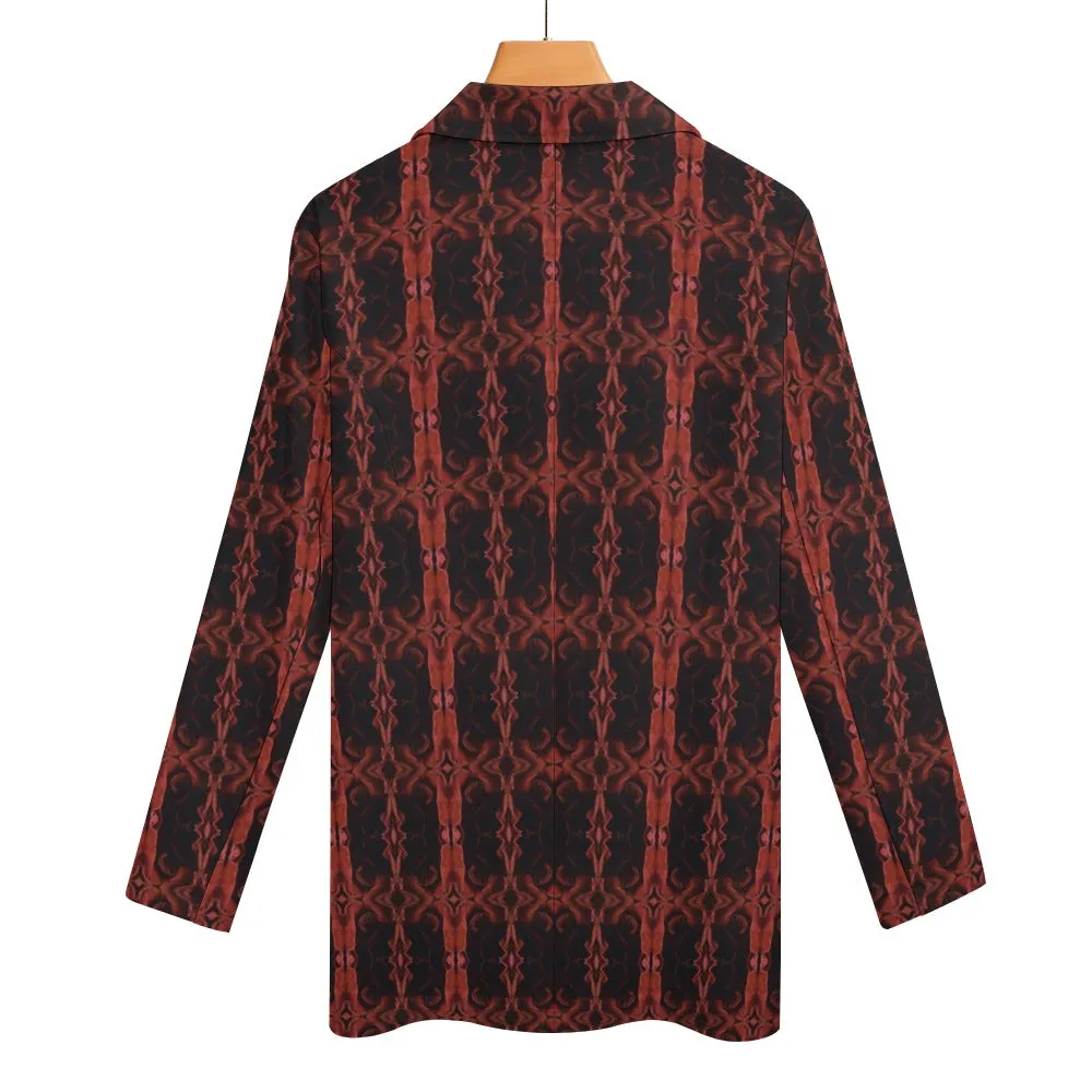 Red And Black Designer Casual Suit Jacket