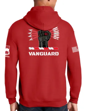 Red Hoodie Sweatshirt. This sweatshirt IS approved for PT but cannot wear the hood.