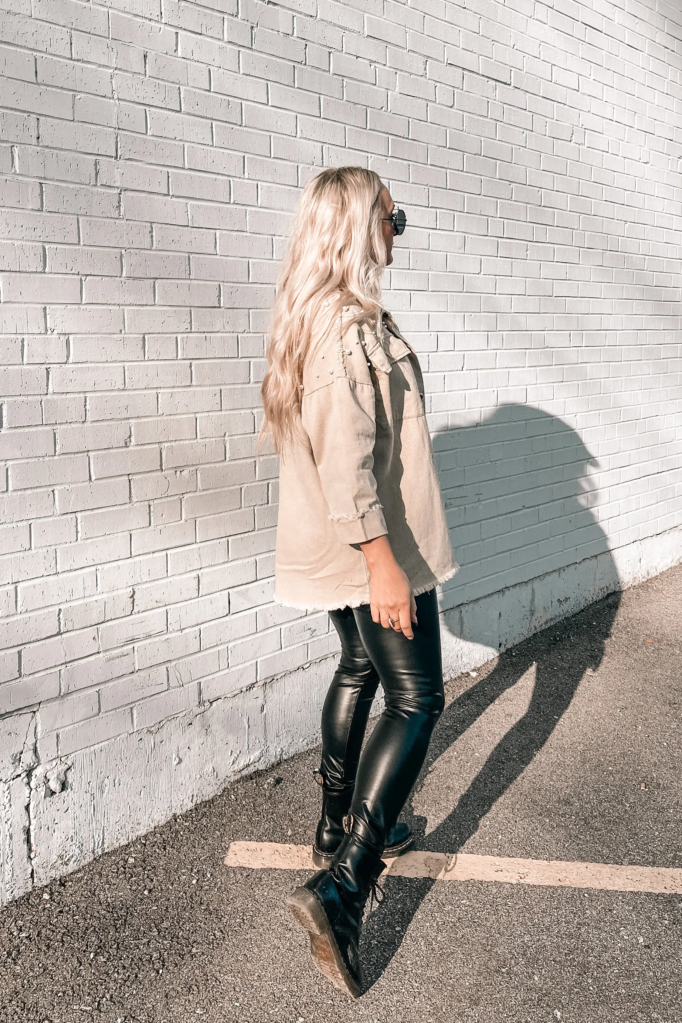 Saturn Pearl Studded Denim Jacket