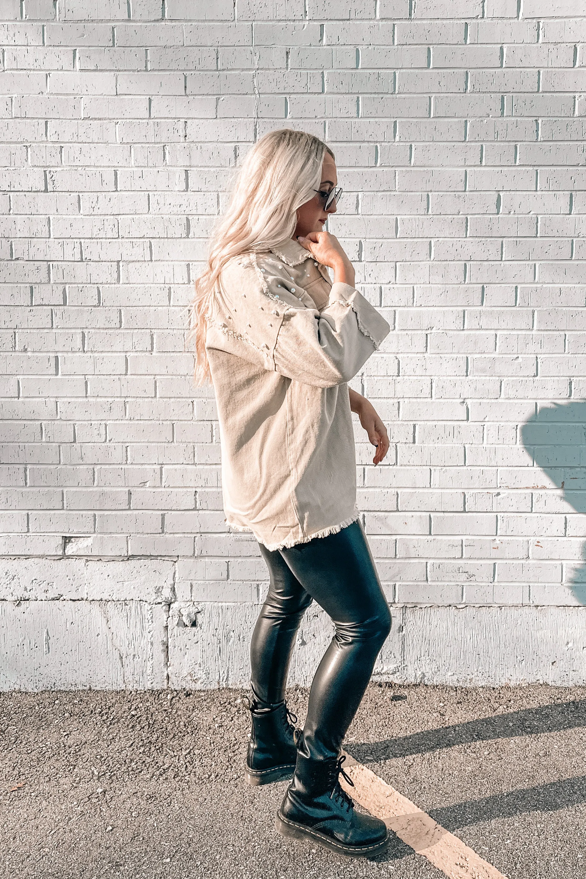 Saturn Pearl Studded Denim Jacket