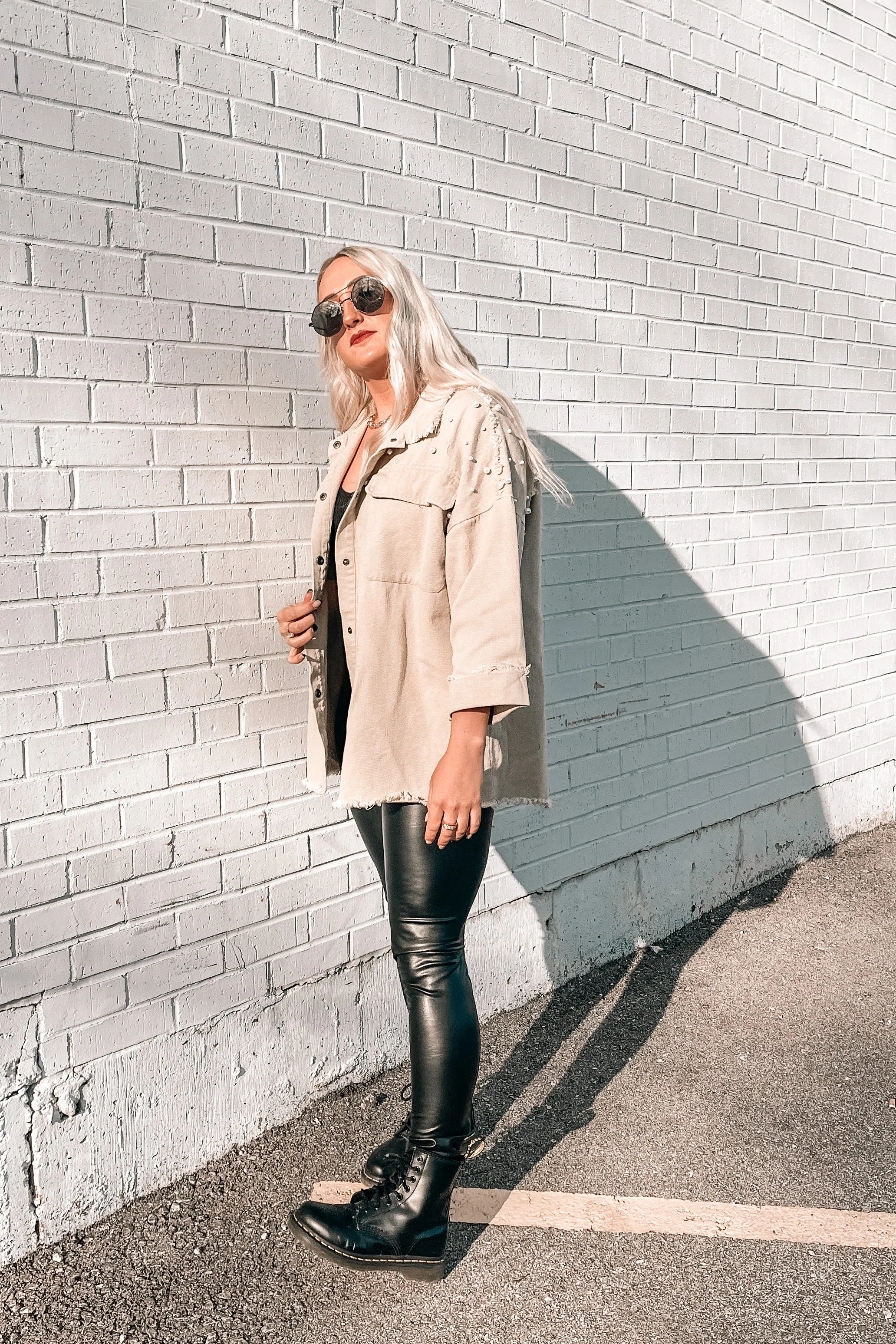 Saturn Pearl Studded Denim Jacket