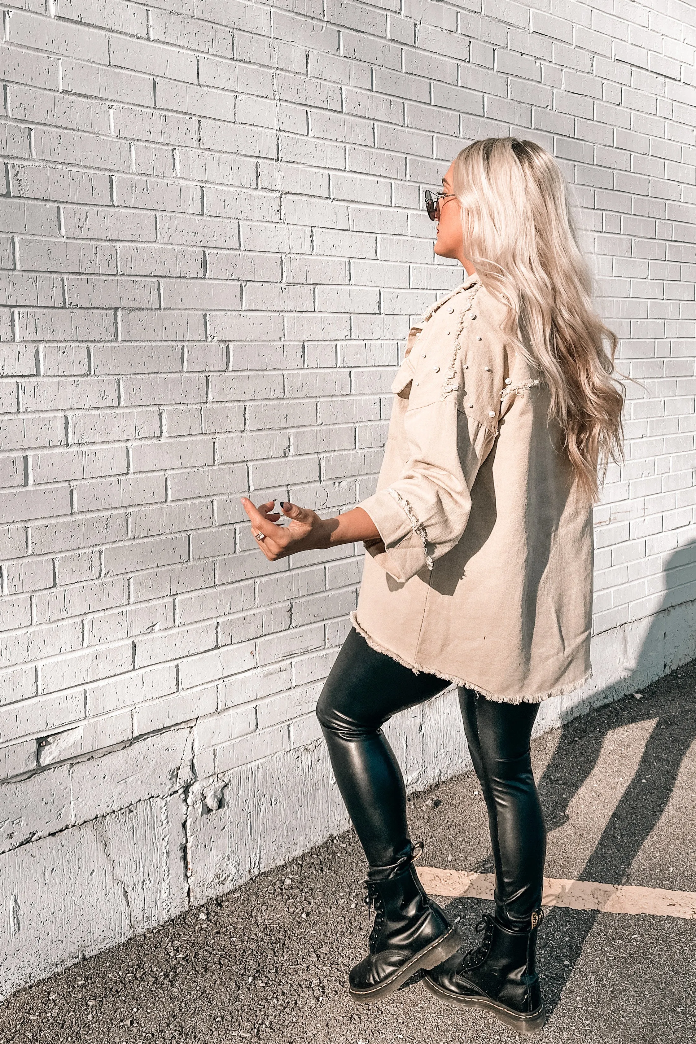 Saturn Pearl Studded Denim Jacket