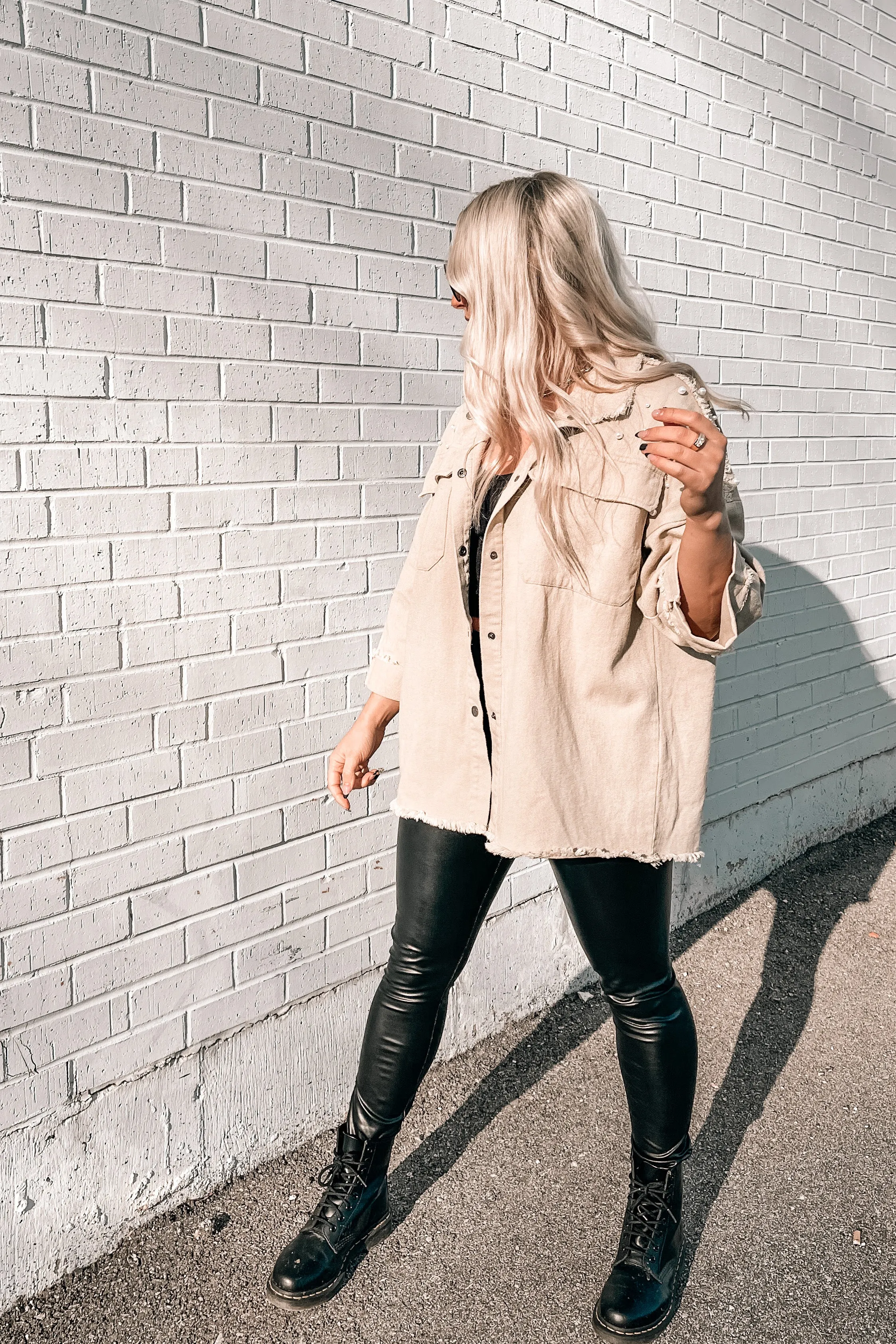 Saturn Pearl Studded Denim Jacket