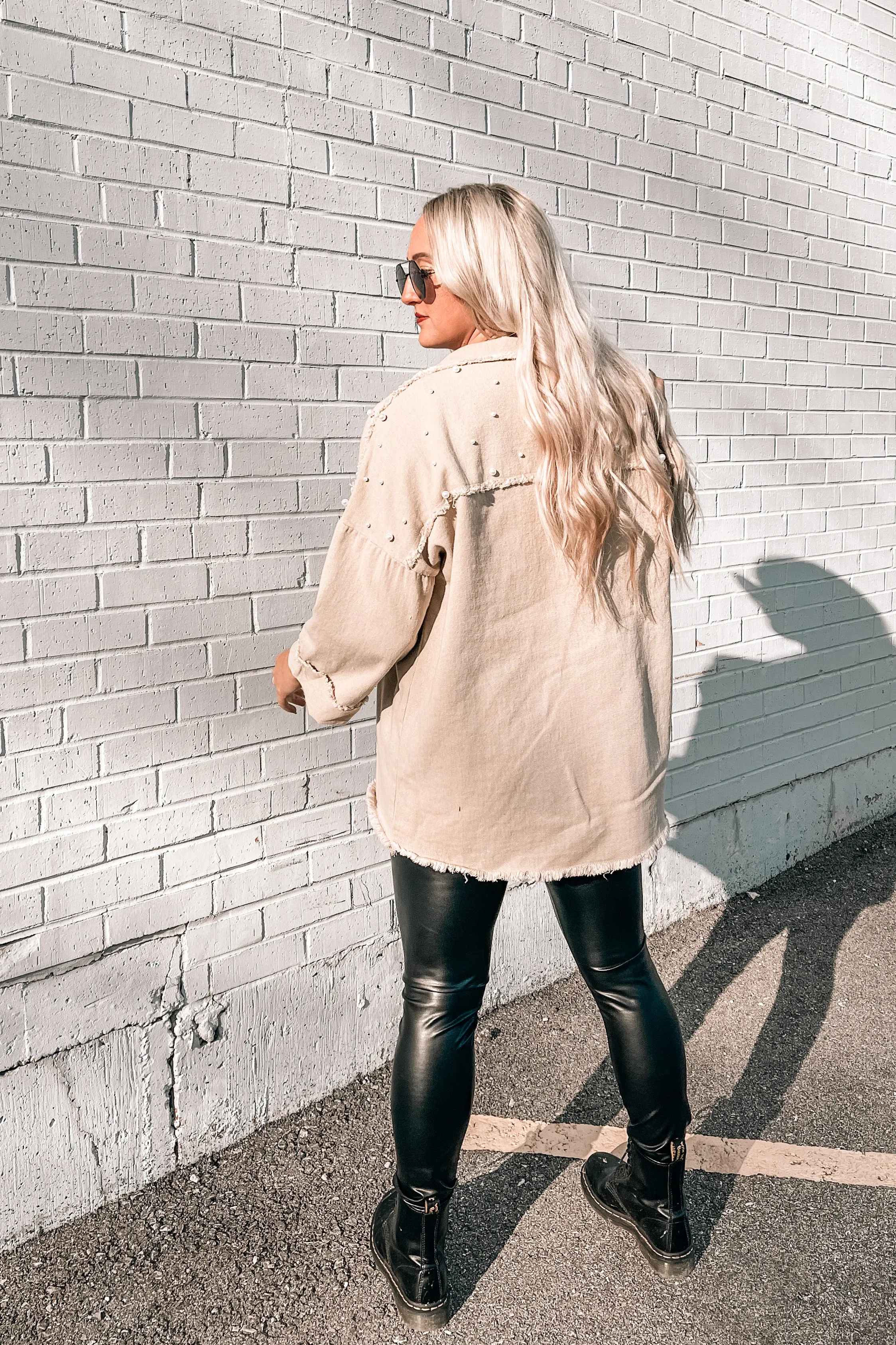 Saturn Pearl Studded Denim Jacket