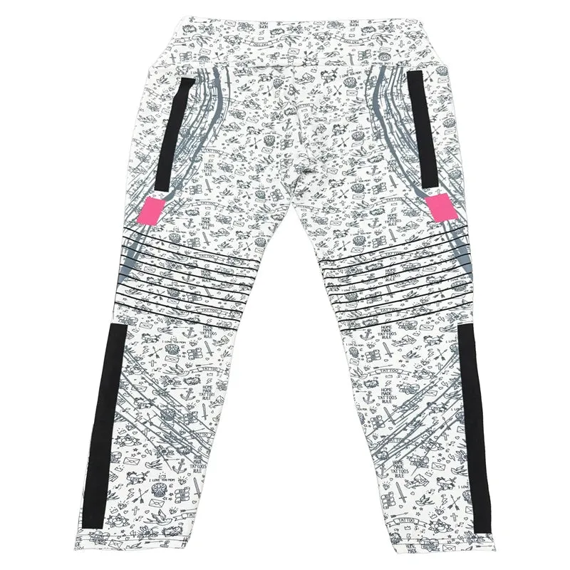 Small Icons Print Seamless High-Waist Yoga Pants – Booty Lifting Gym Leggings for Women’s Fitness Clothing