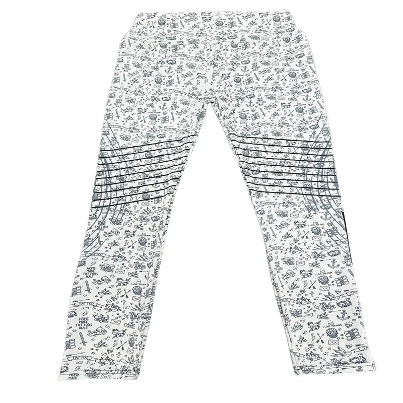 Small Icons Print Seamless High-Waist Yoga Pants – Booty Lifting Gym Leggings for Women’s Fitness Clothing