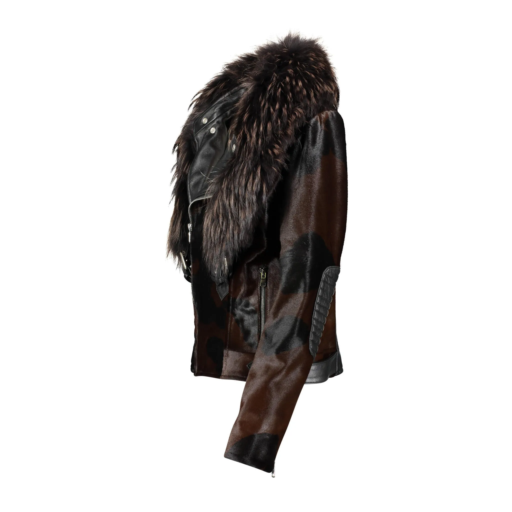 TARA Calf leather moto jacket