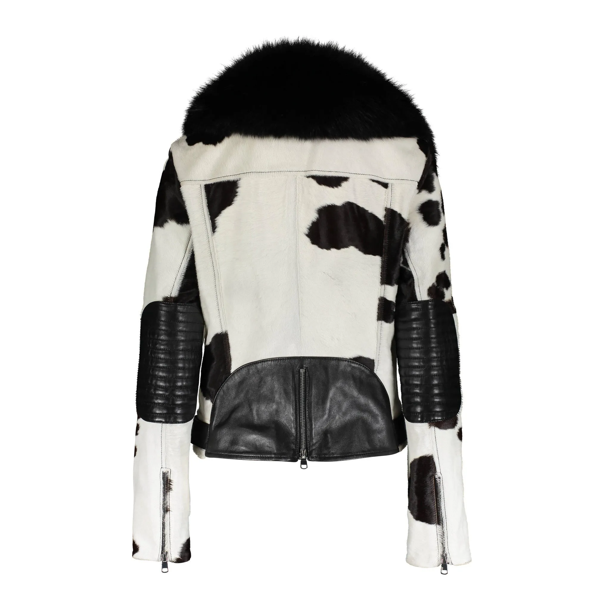TARA Calf leather moto jacket