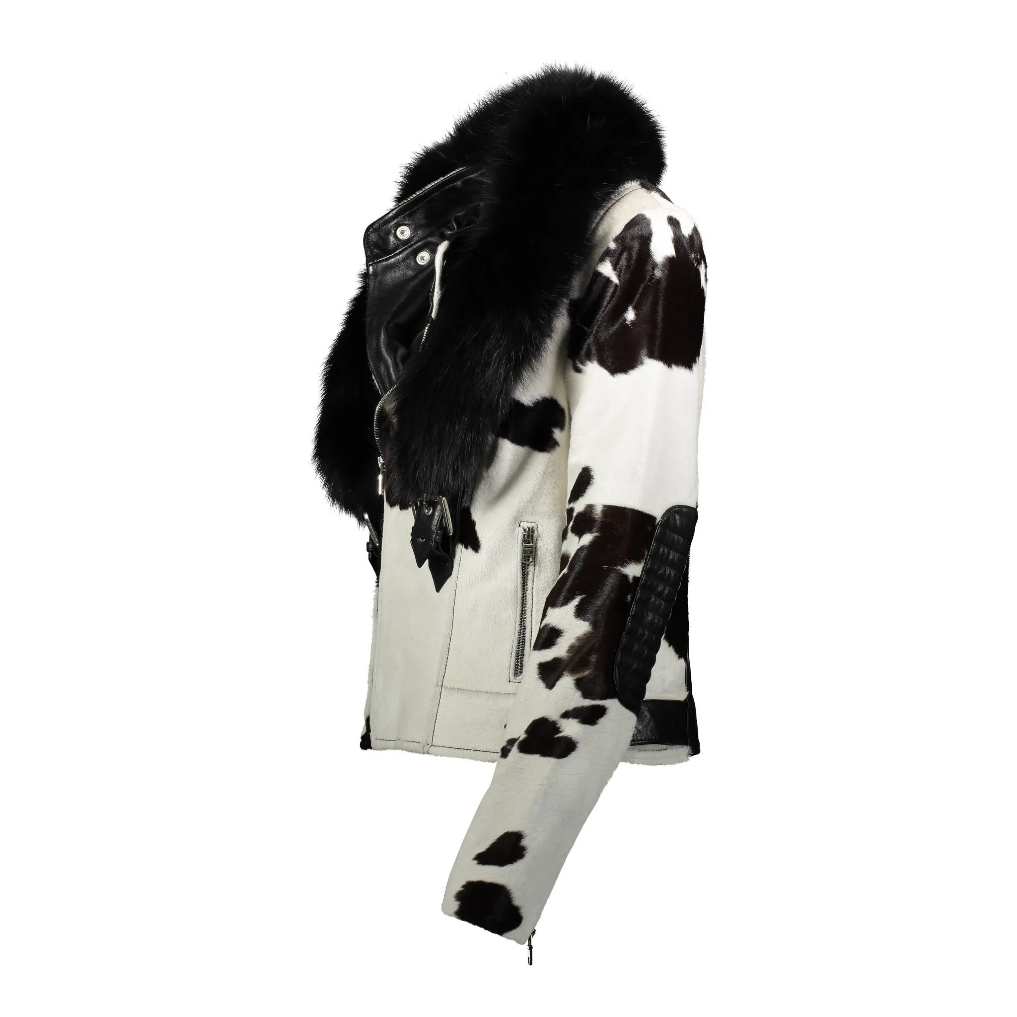 TARA Calf leather moto jacket