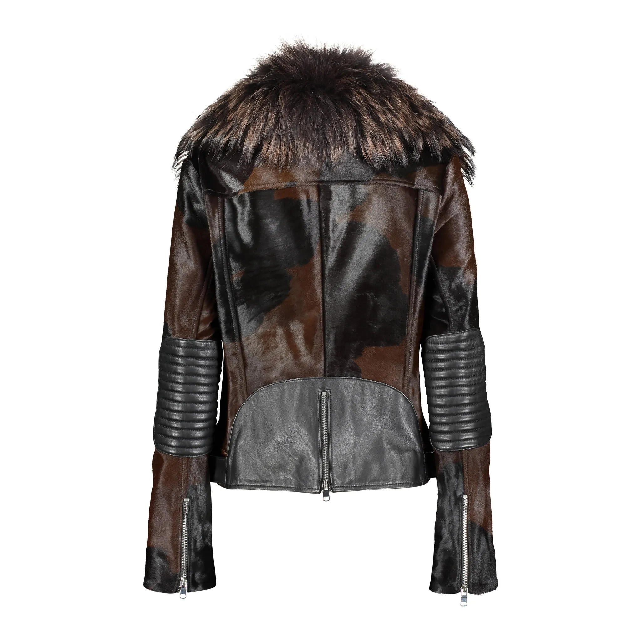TARA Calf leather moto jacket