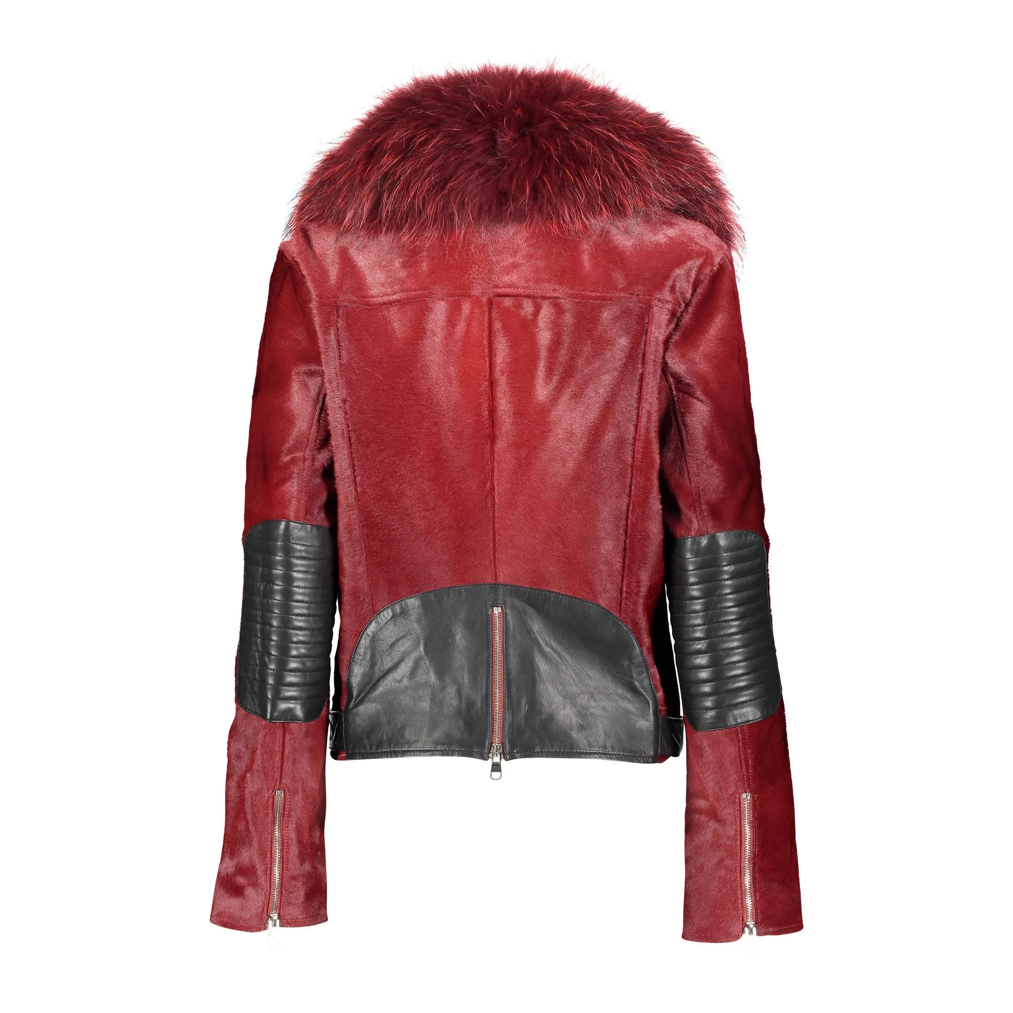 TARA Calf leather moto jacket