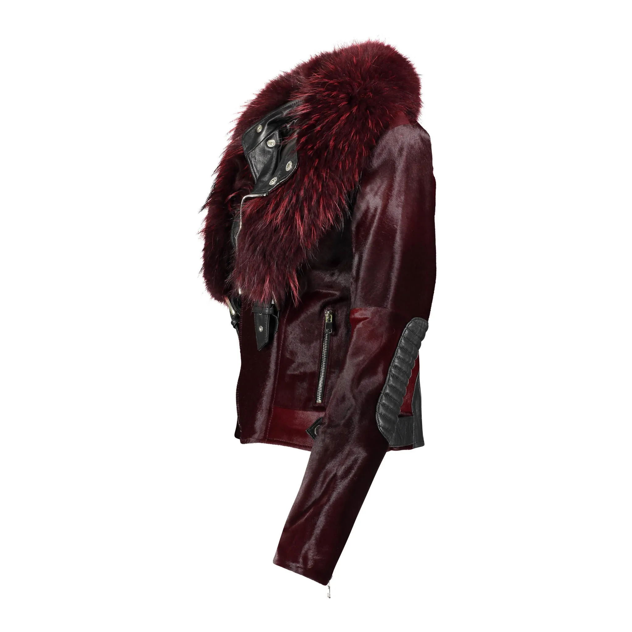TARA Calf leather moto jacket