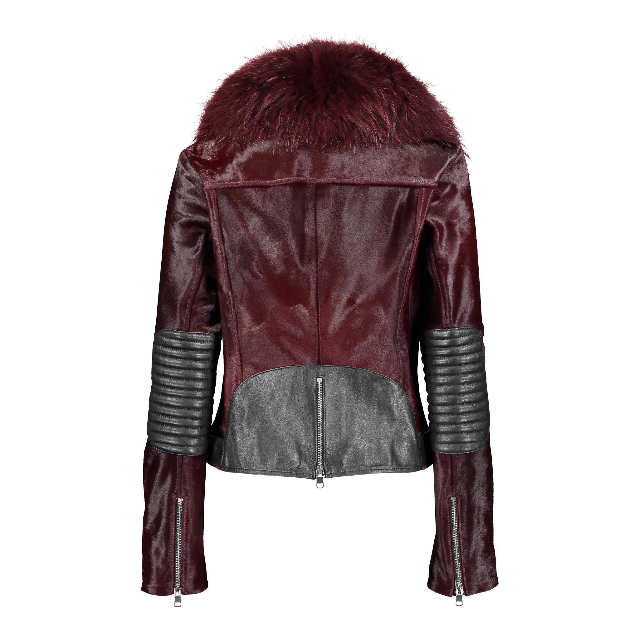 TARA Calf leather moto jacket