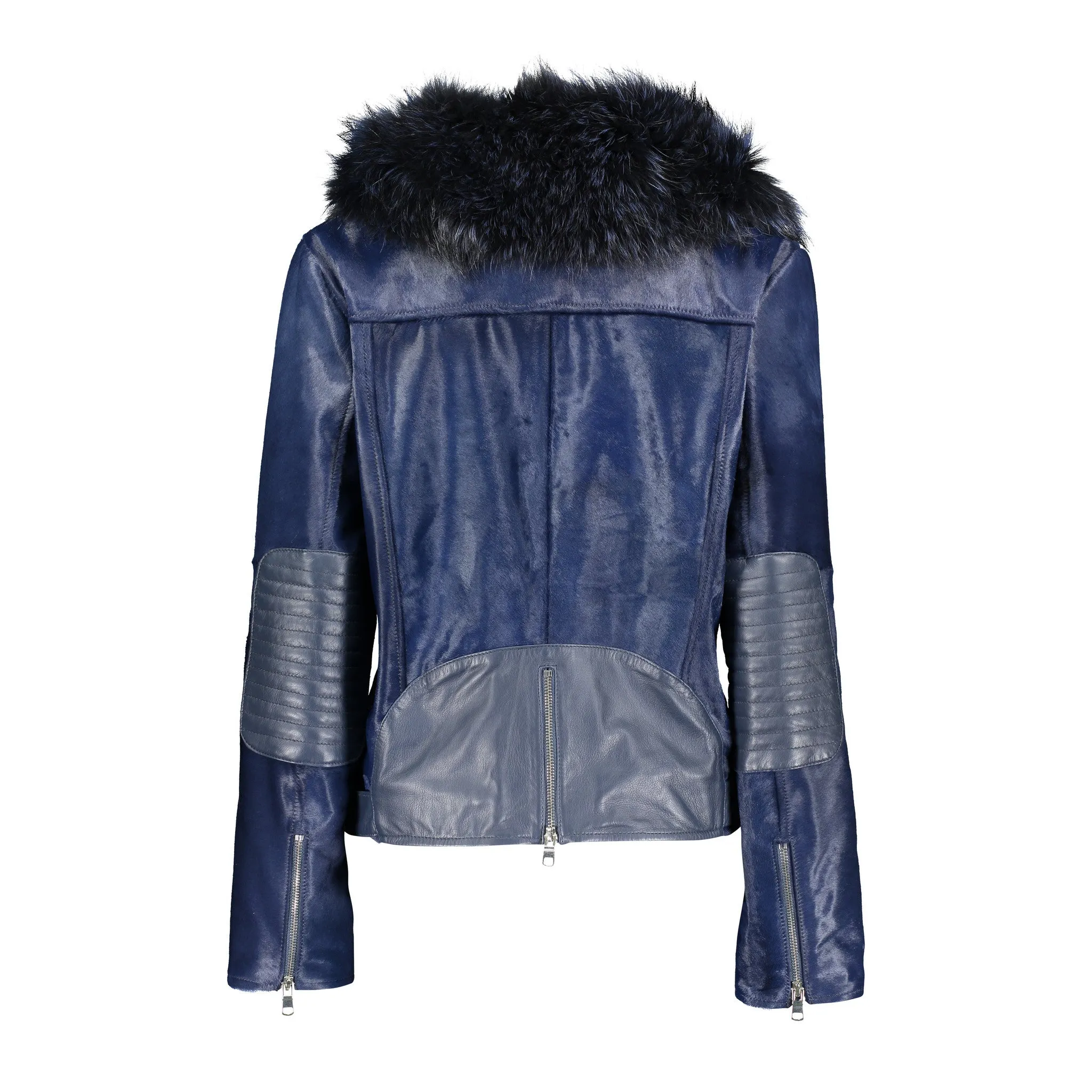 TARA Calf leather moto jacket
